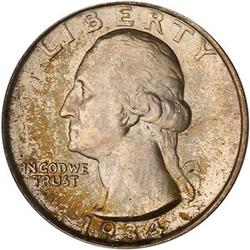 1934-D Washington Quarter Dollar PCGS MS66