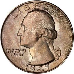 1947-D Washington Quarter Dollar PCGS MS67