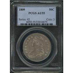 1809 Capped Bust Half Dollar PCGS AU55