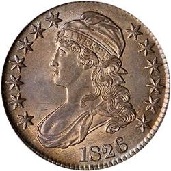 1826 Capped Bust Half Dollar PCGS AU58