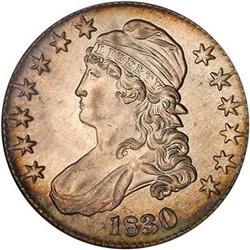 1830 Capped Bust Half Dollar. Large NGC MS64
