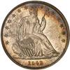 Image 1 : 1842 50C sm. date rev. of 1842 PCGS AU55