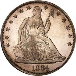1884 Liberty Seated Half Dollar PF65