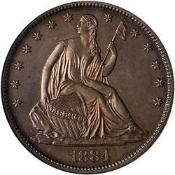 1884 Liberty Seated Half Dollar NGC PF64