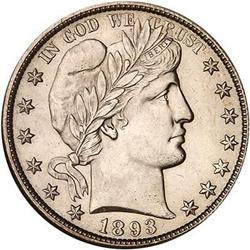 1893-O Barber Half Dollar NGC MS64