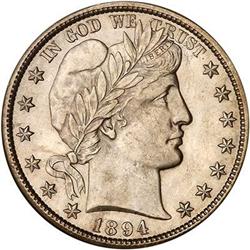 1894-S Barber Half Dollar NGC MS64