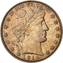 1914-S Barber Half Dollar PCGS MS65