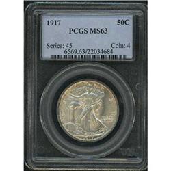 1917 Liberty Walking Half Dollar PCGS MS63
