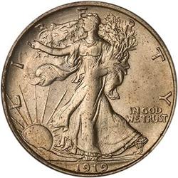 1919-D Liberty Walking 50C PCGS MS63