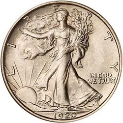 1920 Liberty Walking Half Dollar NGC MS65
