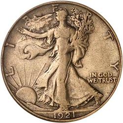 1921-D Liberty Walking Half Dollar PCGS VF20