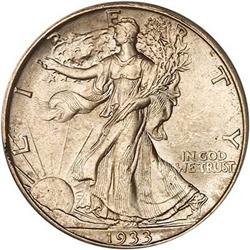 1933-S Liberty Walking Half Dollar PCGS MS63