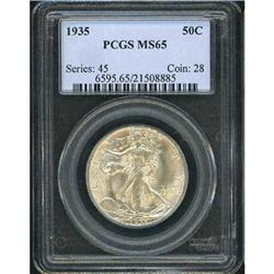 1934 Liberty Walking Half Dollar NGC MS65