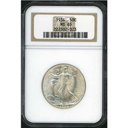 1935 Liberty Walking Half Dollar PCGS MS65