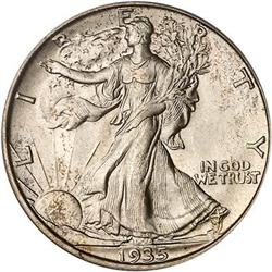 1935-S Liberty Walking Half Dollar PCGS MS66