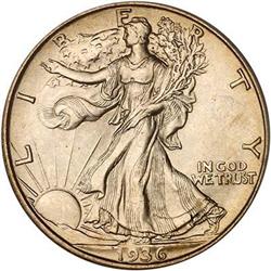 1936-D 50C PCGS MS66