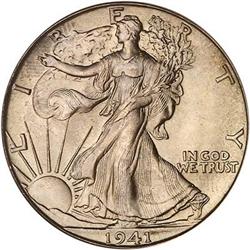 1941-D Liberty Walking Half Dollar PCGS MS67