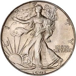 1941-S Liberty Walking Half Dollar PCGS MS66