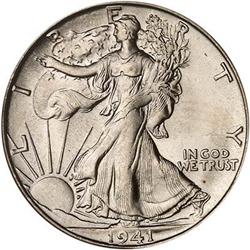1941-S Liberty Walking Half Dollar PCGS MS65