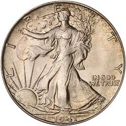 1941-S Liberty Walking Half Dollar PCGS MS65