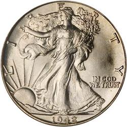 1942 Liberty Walking 50C NGC MS67