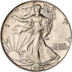 1942 Liberty Walking Half Dollar PCGS MS67
