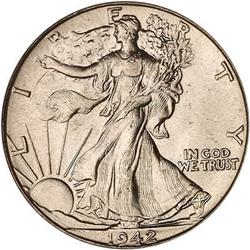 1942 Liberty Walking Half Dollar PCGS MS67