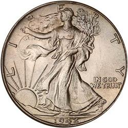 1942 Liberty Walking Half Dollar NGC MS67