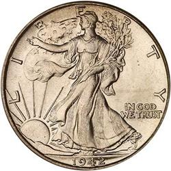 1942 Liberty Walking Half Dollar NGC MS66