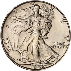1942-S Liberty Walking Half Dollar PCGS MS65