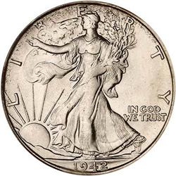 1942-S Liberty Walking Half Dollar PCGS MS65
