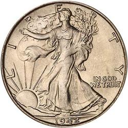 1942-S Liberty Walking Half Dollar PCGS MS65