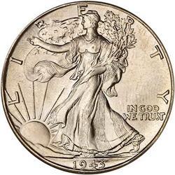 1943-D Liberty Walking Half Dollar PCGS MS67