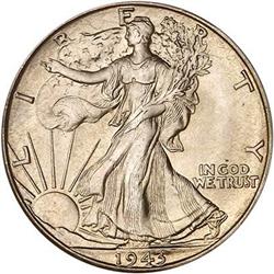1943-D Liberty Walking Half Dollar PCGS MS67