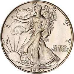 1943-D Liberty Walking Half Dollar PCGS MS66