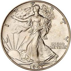 1943-D Liberty Walking Half Dollar PCGS MS66