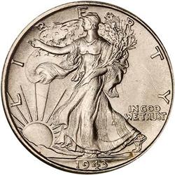 1943-S Liberty Walking Half Dollar NGC MS66