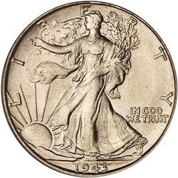 1943-S Liberty Walking Half Dollar PCGS MS66