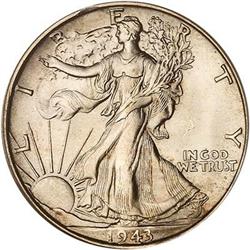 1943-S Liberty Walking Half Dollar PCGS MS66
