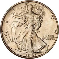 1943-S Liberty Walking Half Dollar NGC MS66