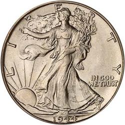 1944-D Liberty Walking Half Dollar PCGS MS67