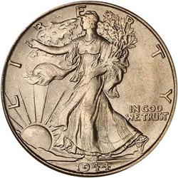 1944-S Liberty Walking Half Dollar PCGS MS65