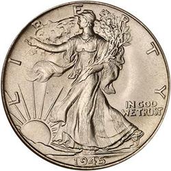 1945 Liberty Walking Half Dollar NGC MS67