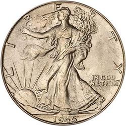 1945-D Liberty Walking Half Dollar PCGS MS66