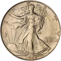 1945-S Liberty Walking Half Dollar PCGS MS66