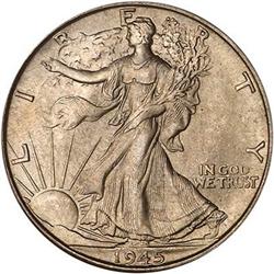 1945-S Liberty Walking Half Dollar PCGS MS66