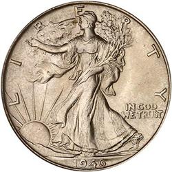 1946 Liberty Walking Half Dollar PCGS MS66