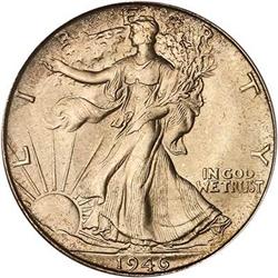 1946-S Liberty Walking Half Dollar PCGS MS66