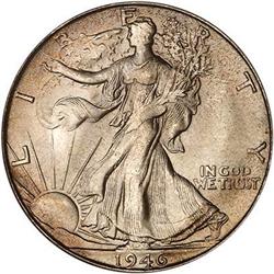 1946-S Liberty Walking Half Dollar PCGS MS66