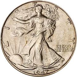 1947-D Liberty Walking Half Dollar PCGS MS66